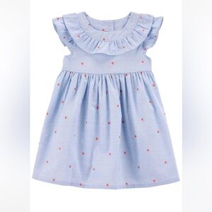 Baby Heart Print Flutter Babydoll Dress size 18months, NEW WITHOUT TAG